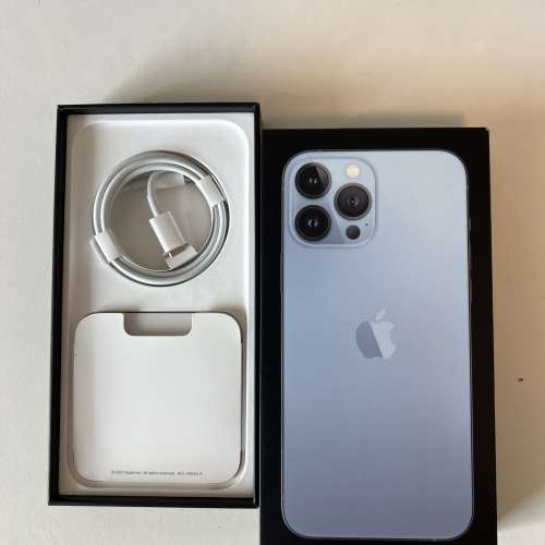 Apple iPhone 13 Pro Max Sierra Blue 天藍色 256 有盒有線