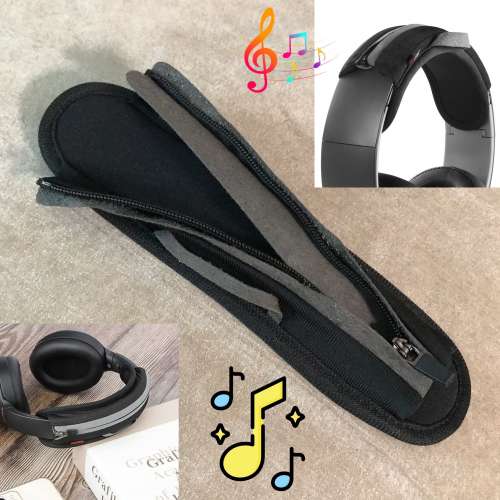 🎧 Headphones Headband Bridge Cushion Cover BLACK NEW 全新耳筒耳機 橫樑 頭樑套...
