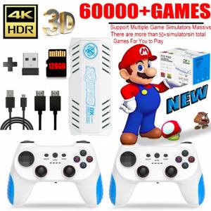 X10 PRO (Quad-core Cortex-A55 )Retro Game Stick with 50000+ Games, 4K HDMI HD