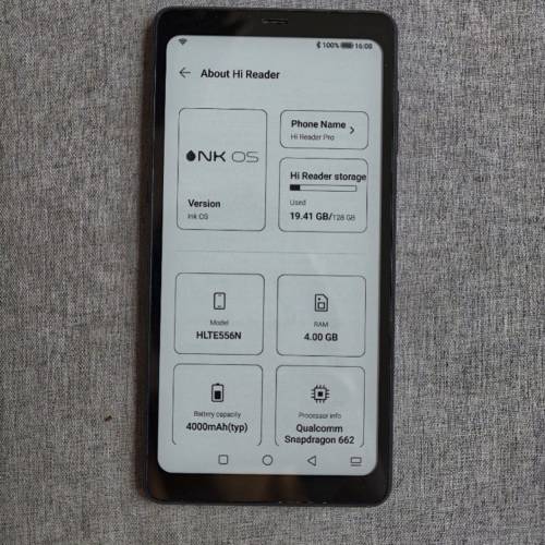 海信Hisense Hi Reader Pro 128GB 6.1吋護眼墨水屏閱讀手機新淨