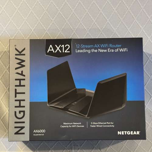 行貨Netgear  Nighthawk AX12 WiFi6 旗艦級雙頻Route
