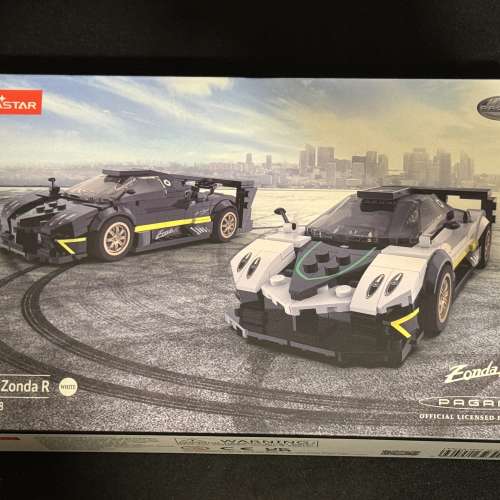 全新白色 Rastar 1:28 Pagani Zonda R Lego 車仔