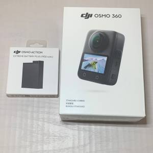 [觀塘實體店] 二手 DJI Osmo 360 (主機全新未開封) 行貨 care refresh保養到27年8...