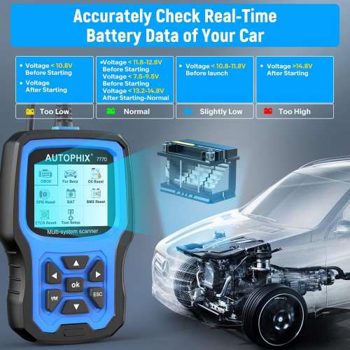 AUTOPHIX 7770 ,OBD 2(TFT Color Large Display)Professional Diagnostic Scan OBD II