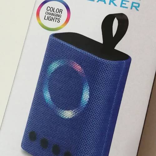 全新 LED 藍芽喇叭 黑/藍色 Speaker