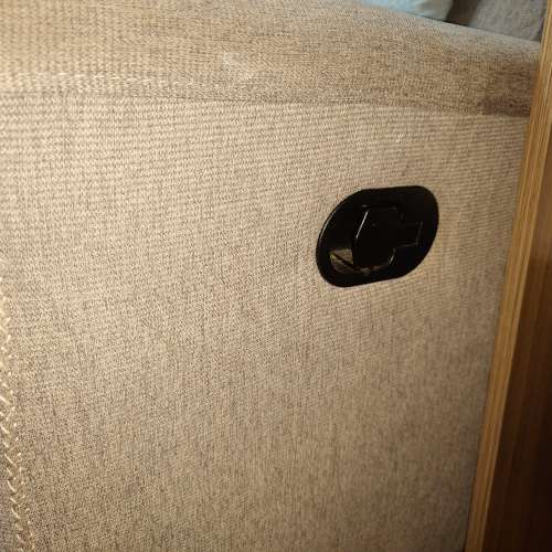 M2 Home 兩座位布藝彈鉸梳化床 灰色