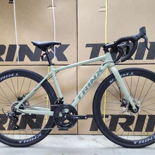 TRINX TEMPO 200 (灰綠) - 14速 碟剎 700C 鋁合金 公路車