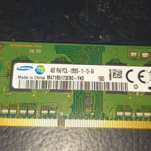 1.35V 低電壓筆記型 Samsung DDR3 PC3L-12800 1600mhz  4GB SO-DIMM記憶體 (RAM)