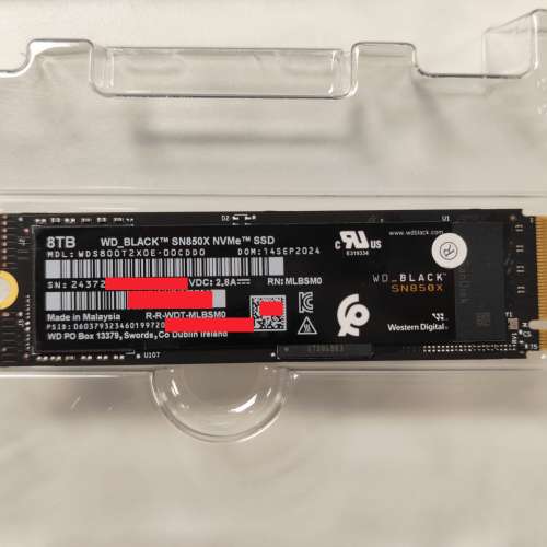 WD BLACK SN850X NVMe SSD 8TB