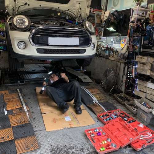 迷你 Mini Cooper  修理 漏水 風扇 冷氣泵 MINI/ R60  F55 F56 F60 R56
