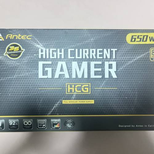 Antec HCG 650w 金牌全模組電源附原廠全新線材