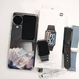 90%新 Oppo Find N3 Flip 12+512GB 黑色 摺機 Hasselblad鏡頭 屏幕有黑點 送 小米...