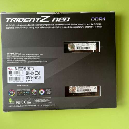 G.Skill Trident DDR4 3200 16GB (2x8GB) RAM