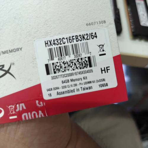 Kingston HyperX FURY DDR4 3200 64GB KIT（32GB X2)