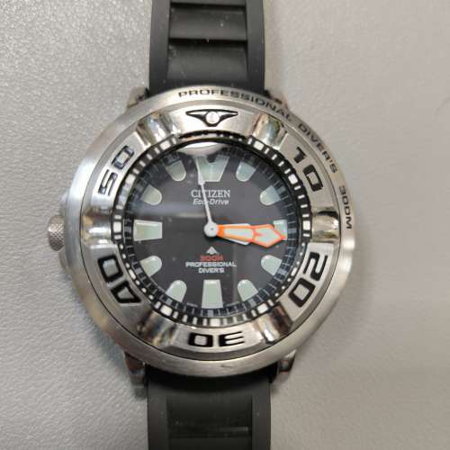 CITIZEN Eco-Drive Professional Diver's 300m BJ8050-08E 鋼煙灰缸 + Citizen BJ8...