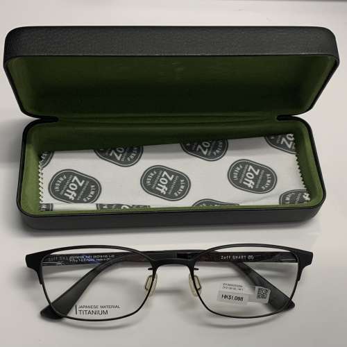 Zoff SMART 鈦金屬眼鏡框 黑色 全新未用過