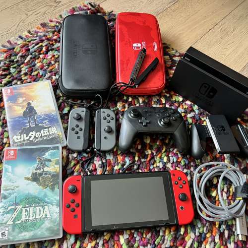 接近全新Switch連Zelda遊戲及配件