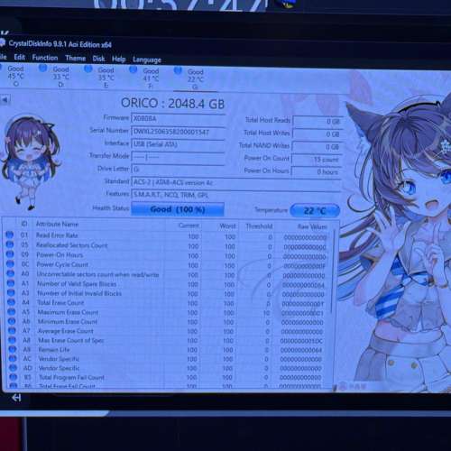 Orico Magnetic K20 Mini 2TB Portable 外置 SSD