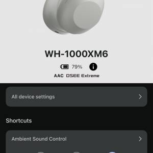 七日保養有盒100%Sony WH-1000XM6 Headphones