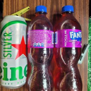 啤酒汽水 Beer and Fanta (total 3 bottles)