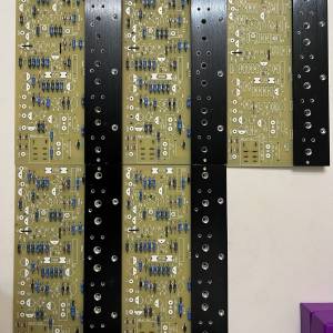 複刻"通用電子 Sound Master" AF-2 全鏡影對稱 MOSFET 功率放大器線路板。