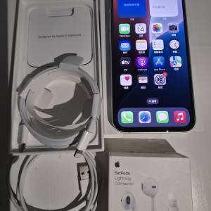 iPhone 13 128GB 白色 港版 有盒 連earpods&Type C充電線