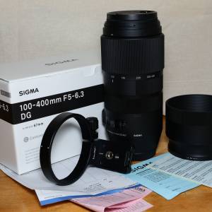 Sigma 100-400 F5-6.3 DG  for Canon EF mount  送副廠腳架環