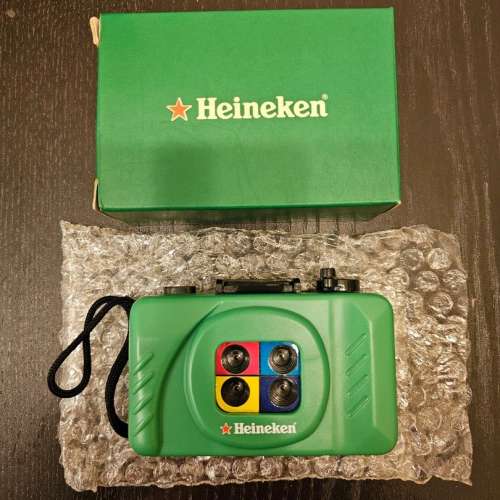 絕版喜力Heineken 四格菲林相機 (全新未用品)