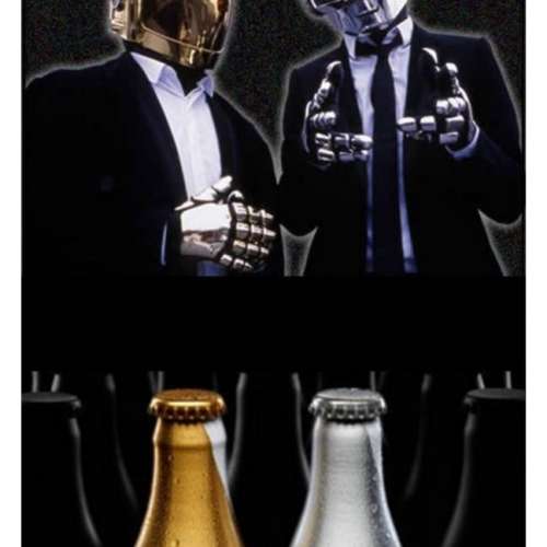 絶版法國Daft Punk紀念版銀色可口可樂