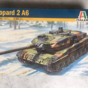 $100 - [非完成品] 全新 ITALERI Leopard A A6 1:35 No.6435 (絕版)