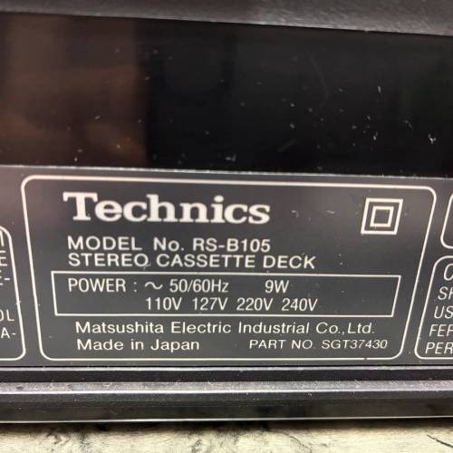 Technics RS-B105 卡式錄音座
