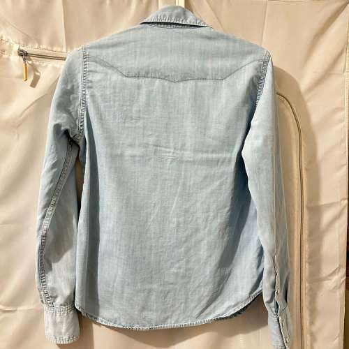 apan Brand - SHIPS Light Blue Slim Fit Women Denim Shirt 女裝牛仔恤衫 Made in...