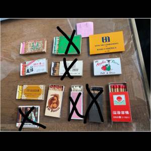 收藏品：香港多款古舊火柴盒（每盒$50）