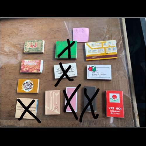 收藏品：香港多款古舊火柴盒（每盒$50）