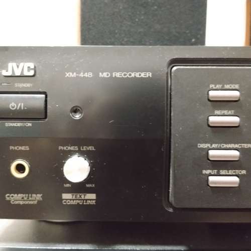 JVC XM448 BK MD 機，7成新，有花。