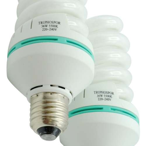 全新36W  慳電燈泡 (攝影專用) &ndash; 兩個