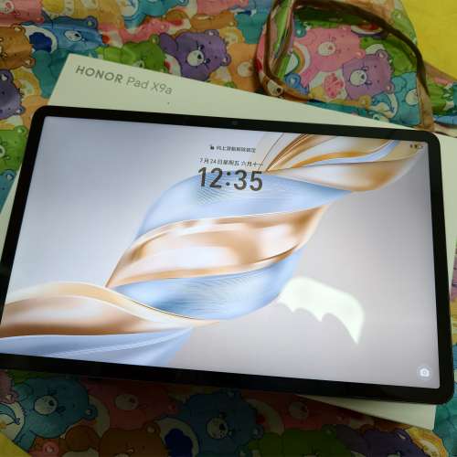 honor pad x9a 平板 8+256 tab 行貨過保，90%新，有盒火牛線 荃灣交收，$1300