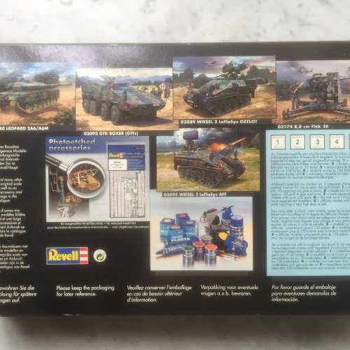 $100 - [非完成品] 全新 Revell Leopard 2A6 1:35 No.03097 (絕版)  物品 : Revell ...