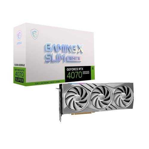MSI RTX 4070 SUPER 12G GAMING X SLIM WHITE