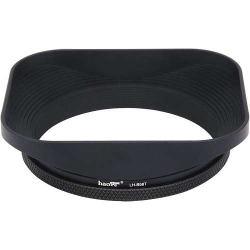 Haoge LH-B58T 58mm Square Metal Screw-in Mount Lens Hood -  Fujifilm Fujinon XF