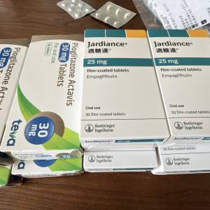 jardiance 4盒 pioglitazone 4盒