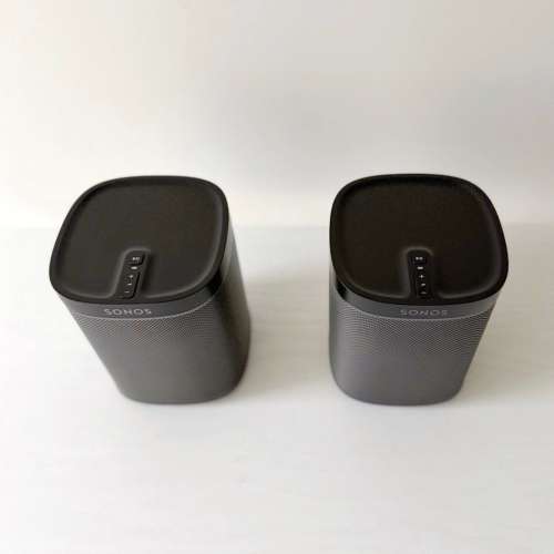 兩個 Sonos Play 1 Wifi 串流 Hi-Fi 音響喇叭