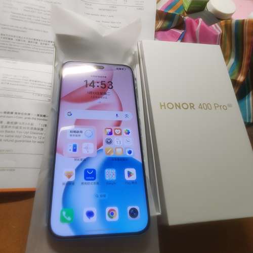 100%new Honor 400 pro 512gb 有單一年保養