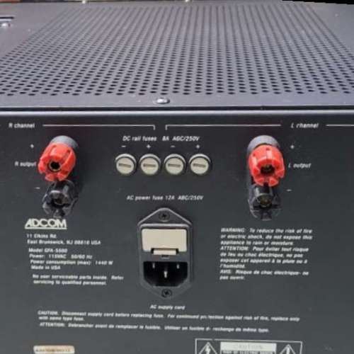 Adcom GFP555 and GFA5500 二手美國前後級 200W x 2 not Accuphase Luxman Marantz...