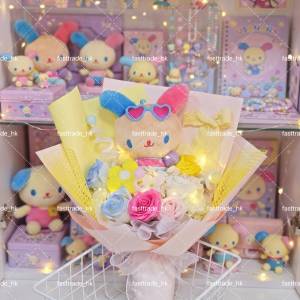 睇下文、兩個價錢視乎要求‼️ 日本2026年7月最新款、日本Sanrio 曬黑花小兔公仔花...