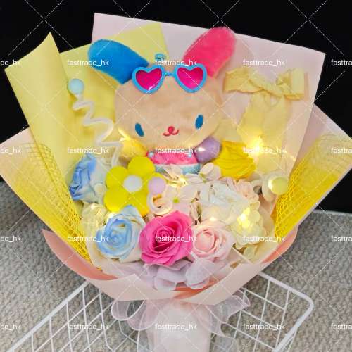 睇下文、兩個價錢視乎要求‼️ 日本2026年7月最新款、日本Sanrio 曬黑花小兔公仔花...