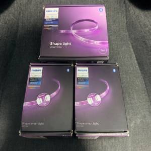 ▪️清屋價 Philips Hue Light Strip 2m + 1m +1m （共4m) 附帶3腳插頭 - ASUS 電視...