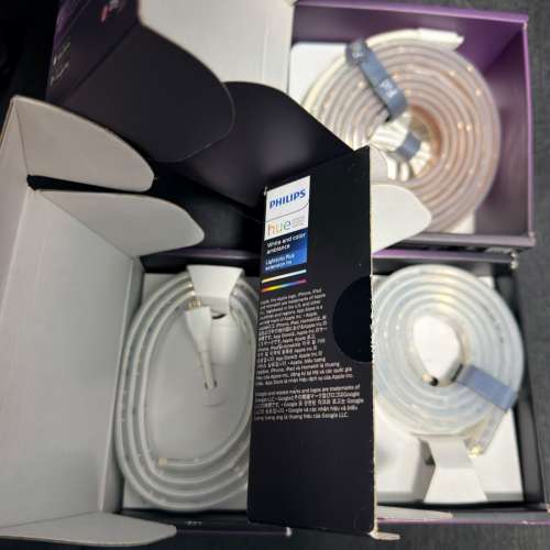 ▪️清屋價 Philips Hue Light Strip 2m + 1m +1m （共4m) 附帶3腳插頭 - ASUS 電視...