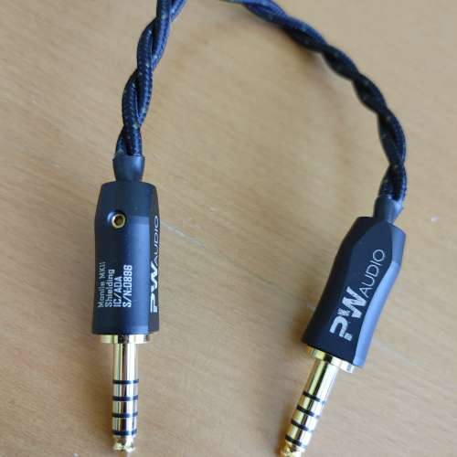 九成九新 PW MONILE MK II SHIELDING 4.4 TO 4.4mm 過機線