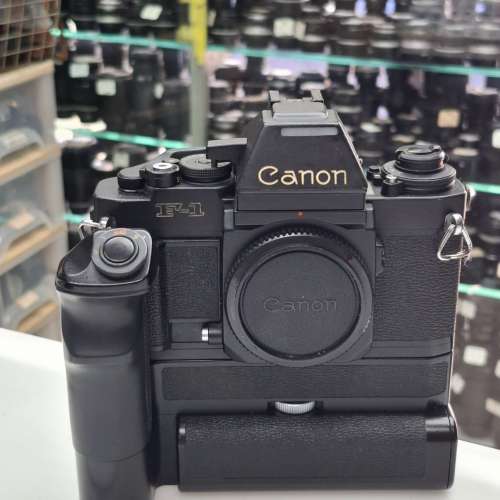 CANON NEW F-1 + CANON AE MOTOR DRIVE FN 全正常